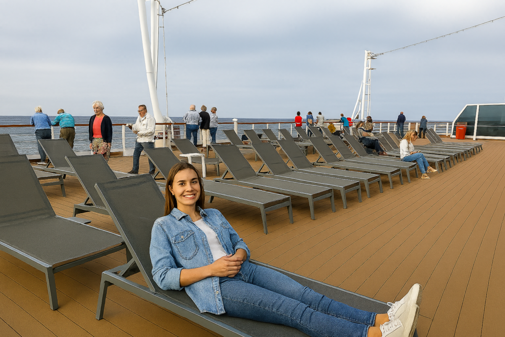 AI foto bewerking. Nu ligt zij daar.